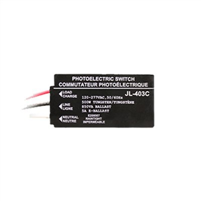 Direct Wire-In Electronic Photocontrol For Outdoor Lighting Button Photocell Sensor JL-403C