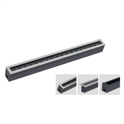 18W LED Aiti-glare Inground Linear Light RGB RGBW IP67