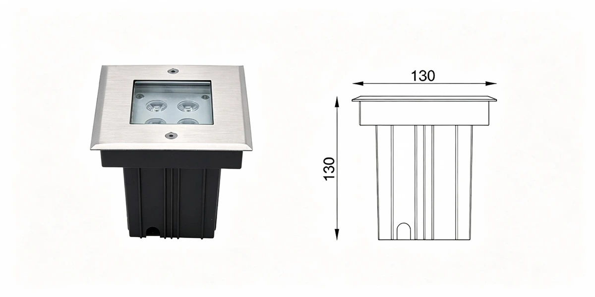 hyd-3130-underwater-square-inground-light-ip68-4w-dimension-drawing hyd-3130-underwater-square-inground-light-ip68-4w-dimension-drawing