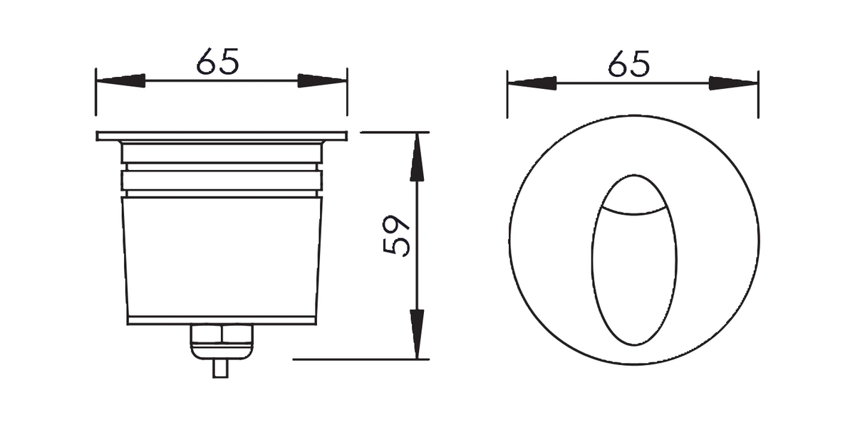 be-stl0312-step-light-ip65-2w-aluminium-dimension-a be-stl0312-step-light-ip65-2w-aluminium-dimension-a