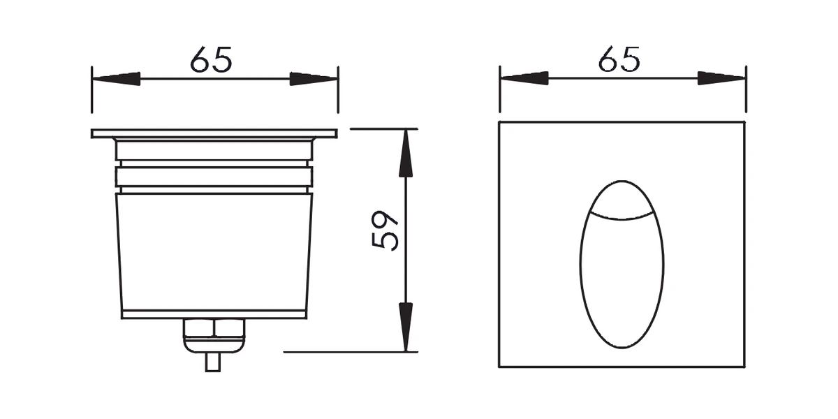 be-stl0312-step-light-ip65-2w-aluminium-dimension-b be-stl0312-step-light-ip65-2w-aluminium-dimension-b