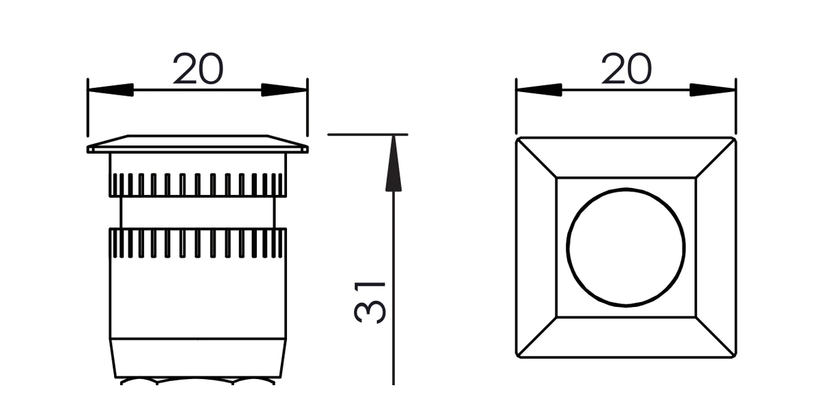 be-stl0102-step-light-ip67-1w-aluminium-dimension-b be-stl0102-step-light-ip67-1w-aluminium-dimension-b
