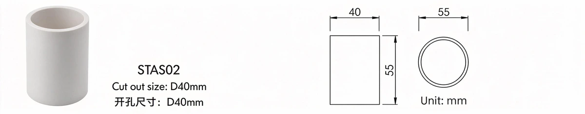 be-stl0103-step-light-ip65-05w-aluminium-mounting-sleeve be-stl0103-step-light-ip65-05w-aluminium-mounting-sleeve
