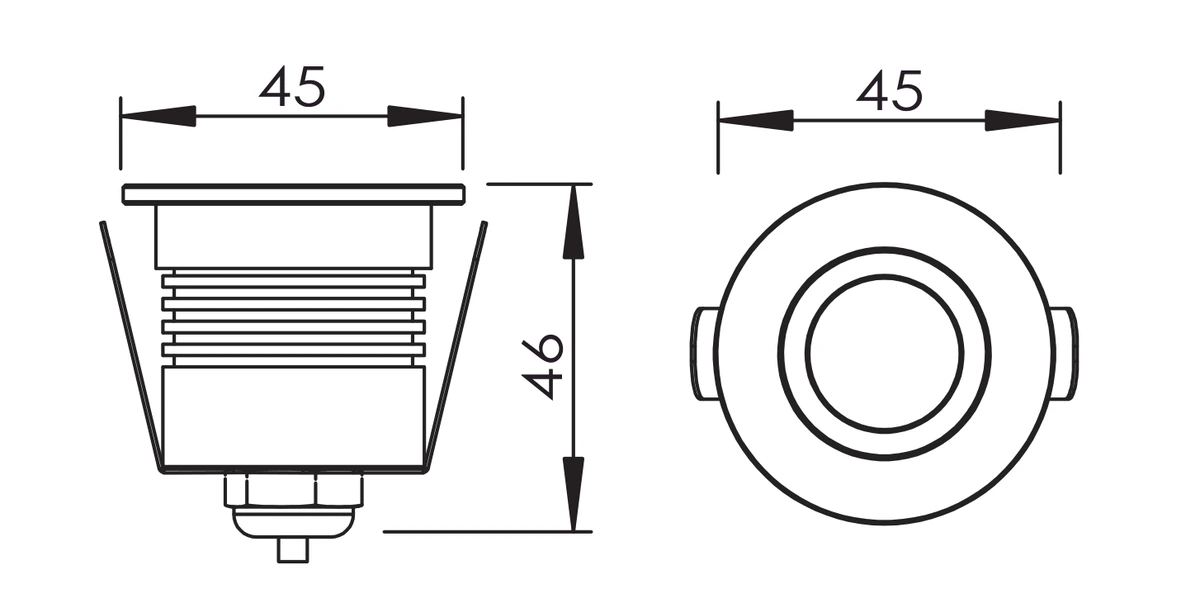 be-stl0105-step-light-ip65-1w-aluminium-dimension-a be-stl0105-step-light-ip65-1w-aluminium-dimension-a