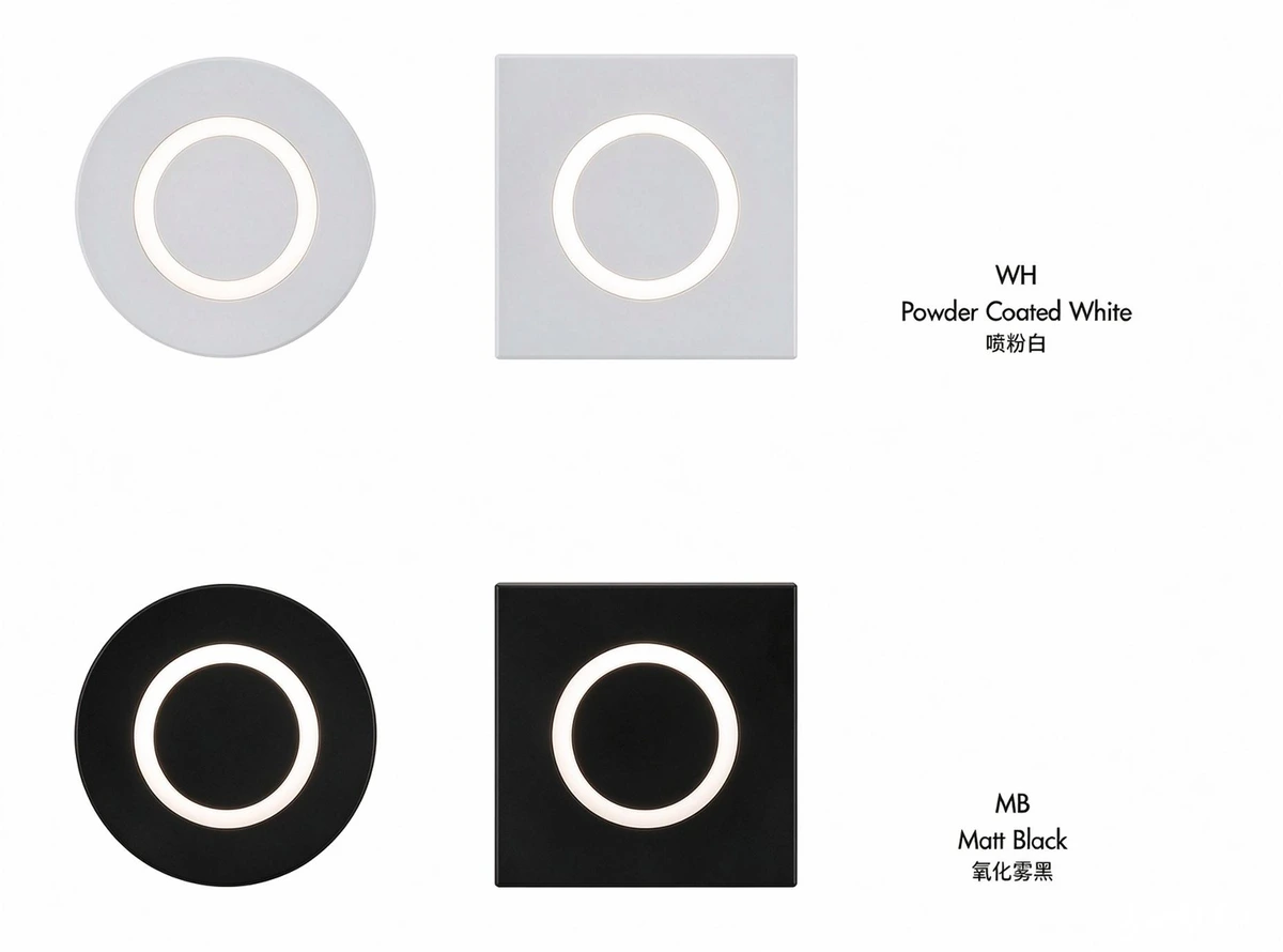 be-stl0105-step-light-ip65-1w-aluminium-optional-finish be-stl0105-step-light-ip65-1w-aluminium-optional-finish