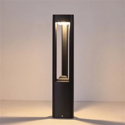 10W Modern Black Outdoor Bollard Light For Pathway IP54 MB16-082