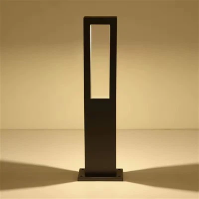 7W LED Bollard Light Black Square Pathway Light MB21-BL20
