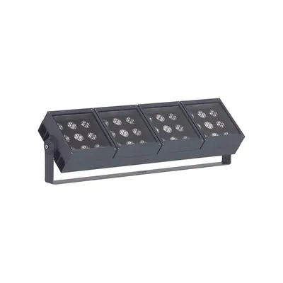 TL-14XTG-100W Single-Row Aimable RGBW Flood Light 100 W / 144 W (RGB / RGBW) IP65 Die-Cast Aluminum