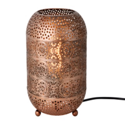 Moroccan Style Romantic Antique Brass Iron Table Lamp