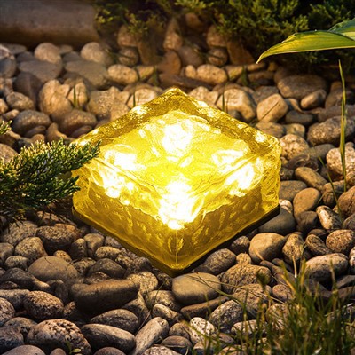 Solar Outdoor Lights Courtyard Lights Ice Cube Lights Landscape Lights Outdoor Lawn Lights Floor Lights Foot Lights Garden Lights